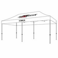 Industrial Grade Aluminum ML 10x20 Custom Canopy Kit (Full Color Thermal Print, 2 Locations)